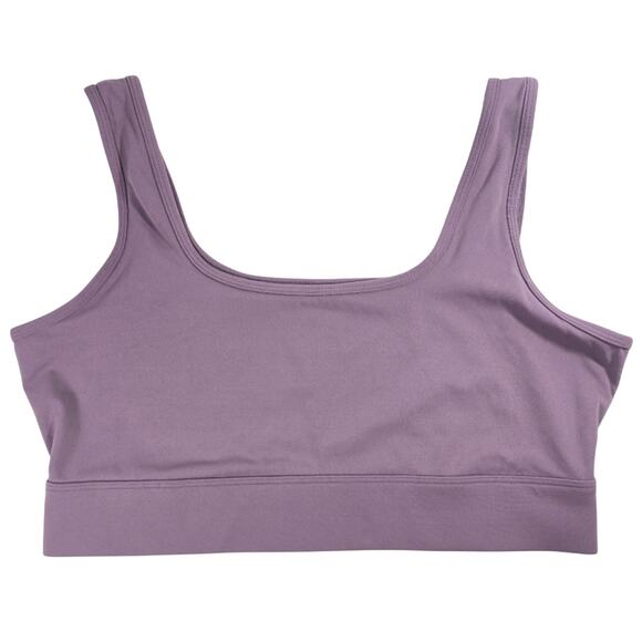 M Tala T/ala Purple Dayflex Sports Bra Womens Size XL Square Neck Buttery Soft - Picture 1 of 8